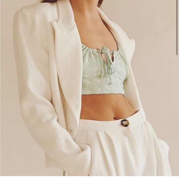 jeu Illimite Olivia Tie Crop Top - Picture 3 of 3